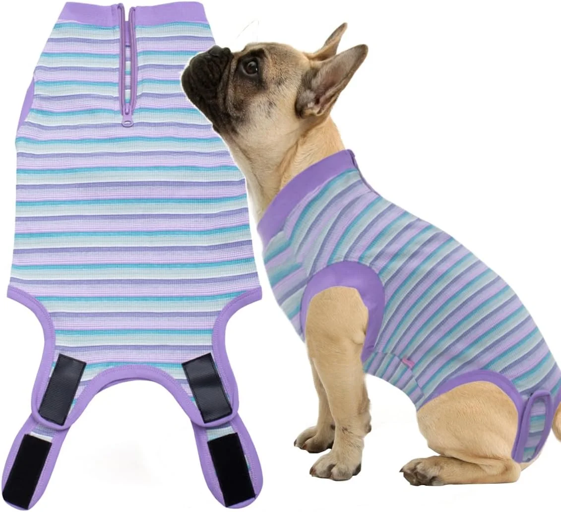 لباس ریکاوری جراحی سگ، لباس ریکاوری جراحی برای سگ ها و گربه های بزرگ، لباس یکسره چند رنگ بنفش سایز بزرگ لباس ریکاوری جراحی سگ، لباس ریکاوری جراحی برای سگ ها و گربه های بزرگ، لباس یکسره چند رنگ بنفش سایز بزرگ