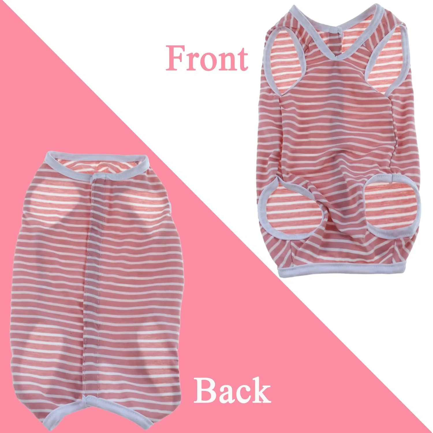 لباس نقاهت جراحی سگ، لباس سرهمی راه راه بعد از جراحی، جلیقه از شیر گرفتن سگ ماده، لباس بهبودی بعد از عقیم سازی ضد لیسیدن، لباس یکسره سگ جایگزین E-Collar، پیراهن بهبودی سگ کوچک (صورتی، S) لباس نقاهت جراحی سگ، لباس سرهمی راه راه بعد از جراحی، جلیقه از شیر گرفتن سگ ماده، لباس بهبودی بعد از عقیم سازی ضد لیسیدن، لباس یکسره سگ جایگزین E-Collar، پیراهن بهبودی سگ کوچک (صورتی، S)