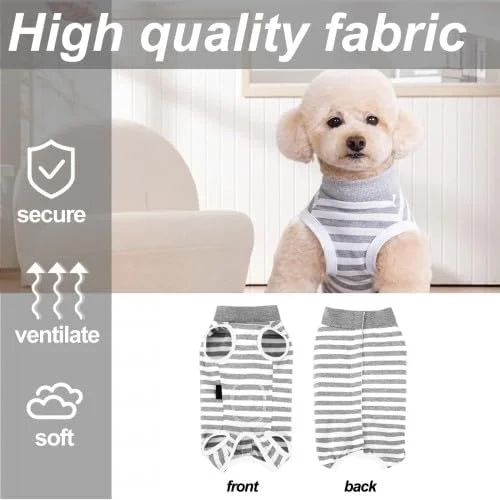 لباس جراحی سگ Amexo، لباس بهبودی جراحی سگ، پیراهن حیوانات خانگی برای آلرژی، محافظت از زخم، جایگزین مخروطی (M)