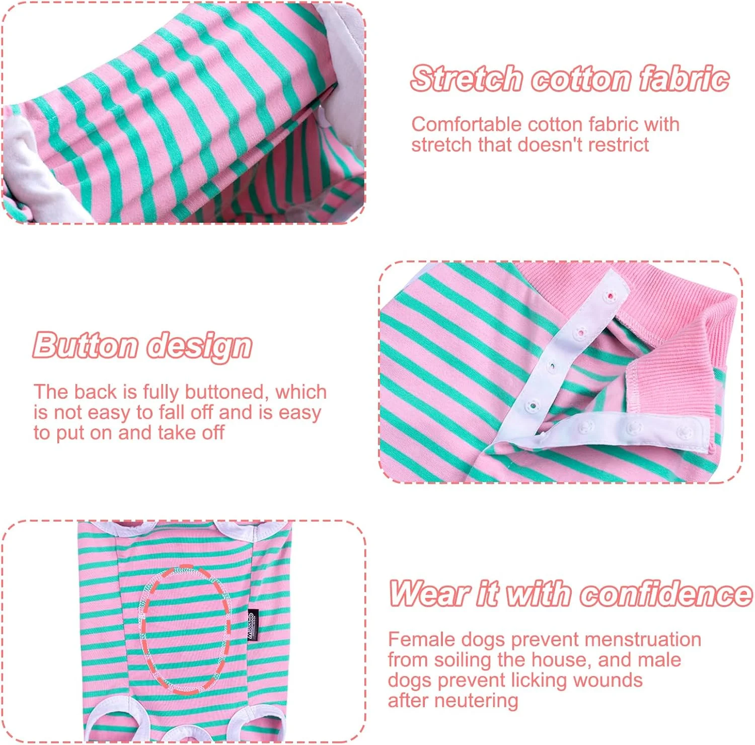 لباس جراحی سگ، لباس بدن نرم جراحی سگ برای محافظت از زخم آلرژی، جایگزین قیف (XS)