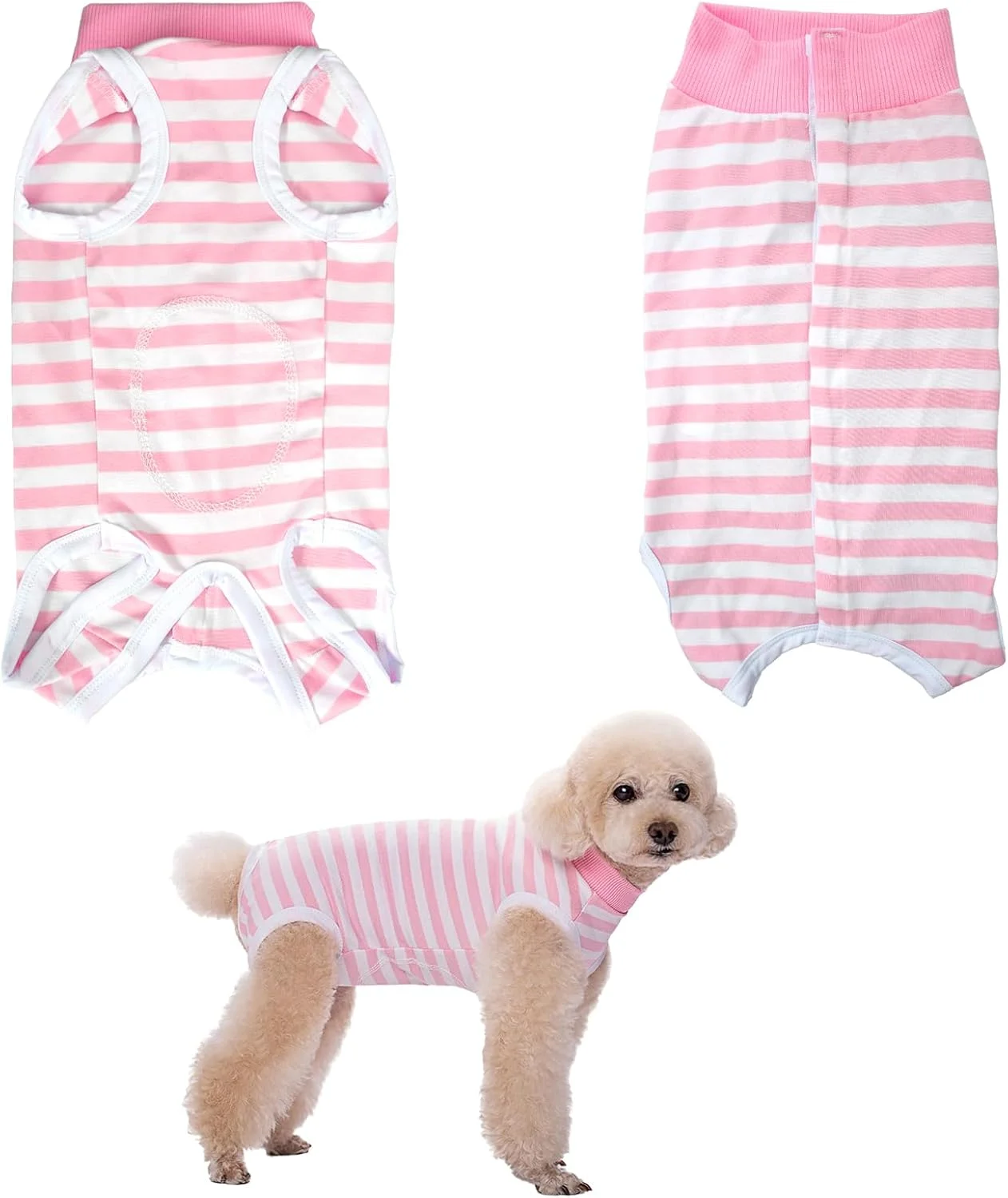 لباس ریکاوری سگ، لباس بعد از جراحی سگ، لباس محافظ زخم سگ، لباس ضد لیسیدن سگ (M)