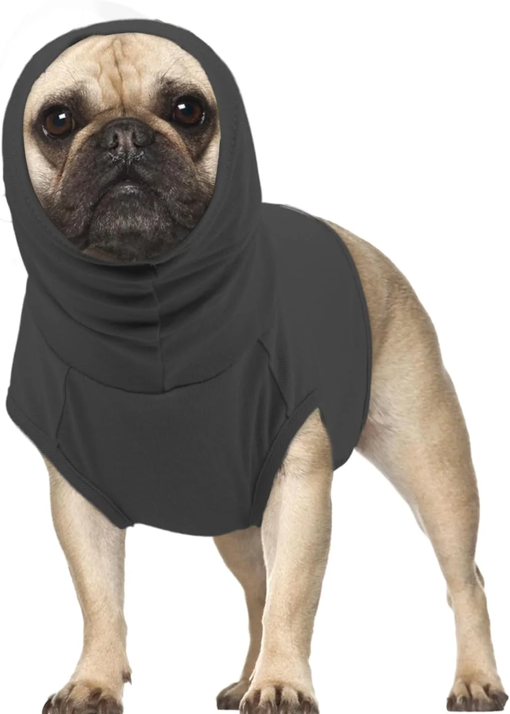 اسنود سگ نخی PUMYPOREITY، اسنود طبی سبک وزن سگ و پوشش گردن و شانه قسمت بالایی بدن، جلوگیری از لیسیدن زخم های گردن توسط حیوانات خانگی (خاکستری، M)