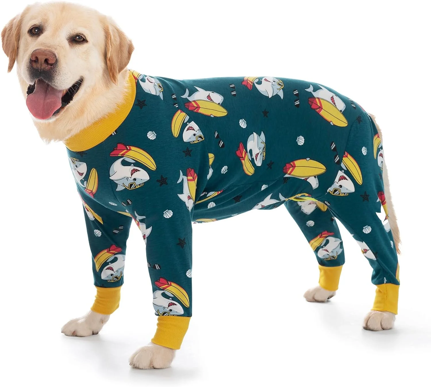 لباس ریکاوری سگ برای بعد از جراحی، مناسب سگ های نر/ماده، لباس یکسره بعد از عقیم سازی، محافظ زخم های شکمی، جایگزین قیف و طوق