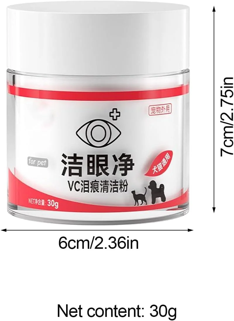 از بین برنده لکه اشک حیوانات خانگی، 30 گرم، مراقبت از چشم بچه گربه، محلول تسکین دهنده لکه اشک سگ ها مناسب برای منزل، مسافرت، فضای باز، دامپزشکی، کمپینگ، حمام و نظافت