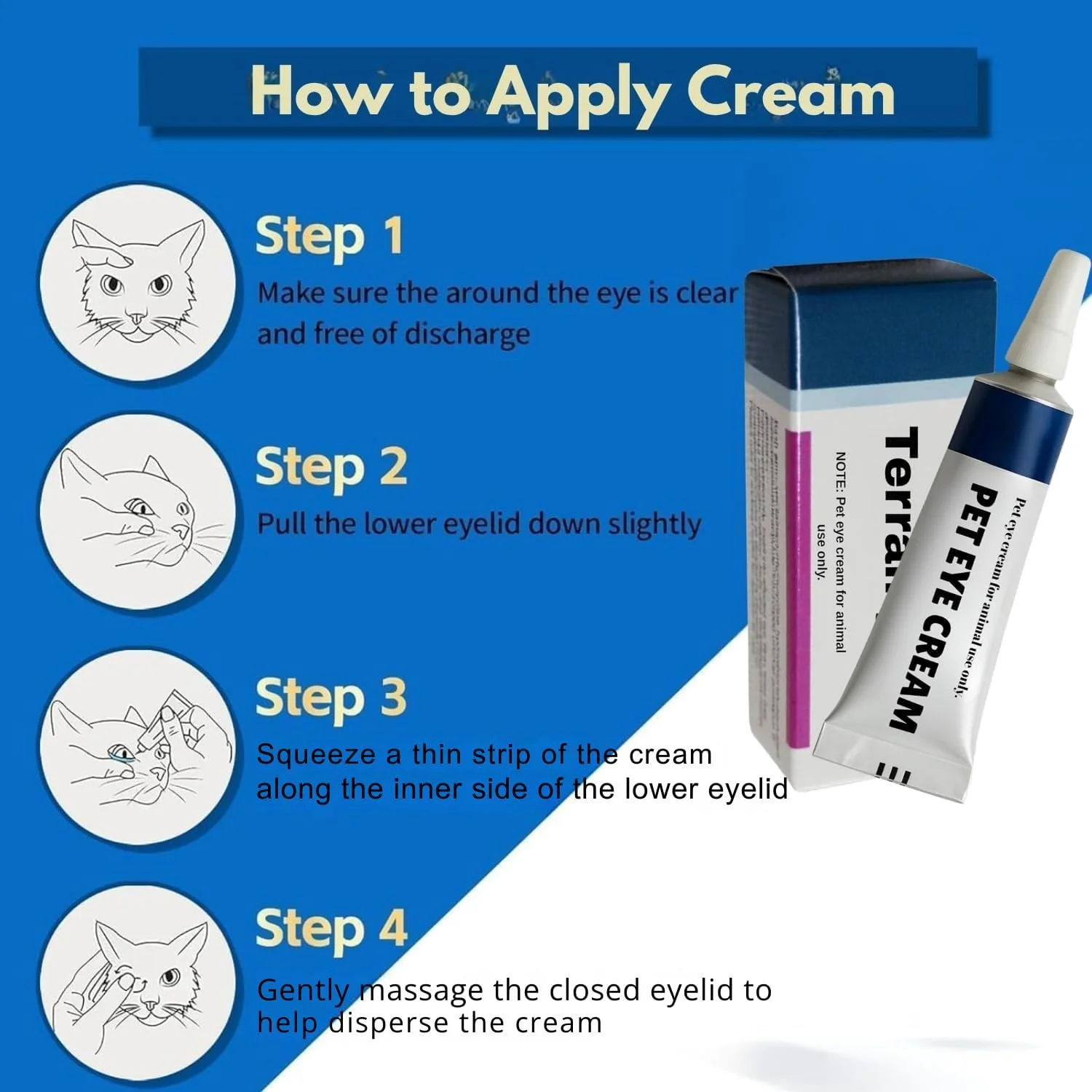 کرم چشم حیوانات خانگی، کرم چشم با کیفیت برای سگ، گربه، گاو، اسب، گوسفند، پرنده مناسب برای مراقبت روزانه همه حیوانات خانگی (3.5 گرم/1 عدد در هر تیوب) 1 بسته کرم چشم حیوانات خانگی، کرم چشم با کیفیت برای سگ، گربه، گاو، اسب، گوسفند، پرنده مناسب برای مراقبت روزانه همه حیوانات خانگی (3.5 گرم/1 عدد در هر تیوب) 1 بسته