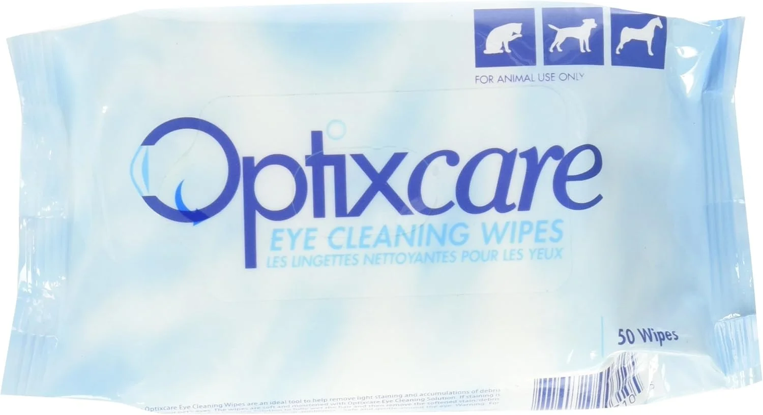 دستمال مرطوب پاک کننده چشم OptixCare، بسته 50 عددی