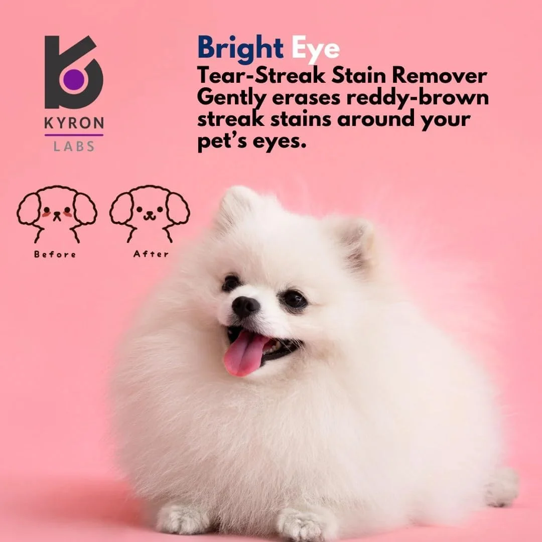 محلول پاک کننده لکه اشک سگ و گربه کیرون | برایت آی 100 میلی لیتر محلول پاک کننده لکه اشک سگ و گربه کیرون | برایت آی 100 میلی لیتر