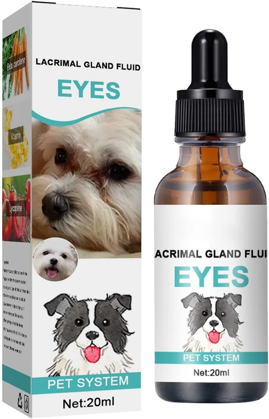 محلول شستشوی چشم سگ کاست ویو، فرمول ملایم و ایمن برای تسکین چشم های تحریک شده، کاهش خارش، قرمزی، بو، جرم و موم، مناسب برای همه سگ ها، 20 میلی لیتر محلول شستشوی چشم سگ کاست ویو، فرمول ملایم و ایمن برای تسکین چشم های تحریک شده، کاهش خارش، قرمزی، بو، جرم و موم، مناسب برای همه سگ ها، 20 میلی لیتر