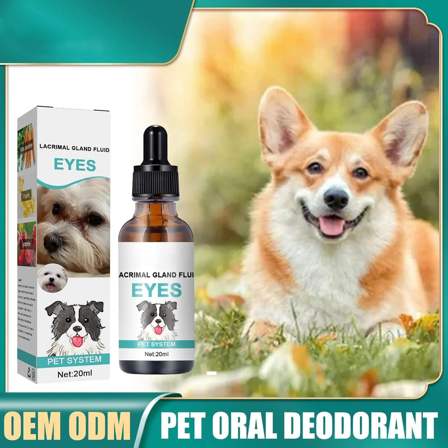 محلول شستشوی چشم سگ کاست ویو، فرمول ملایم و ایمن برای تسکین چشم های تحریک شده، کاهش خارش، قرمزی، بو، جرم و موم، مناسب برای همه سگ ها، 20 میلی لیتر