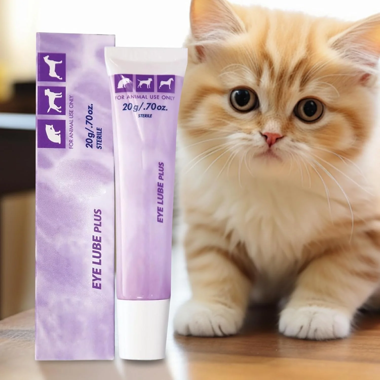 پماد چشمی برای گربه ها 20 گرم - روان کننده چشم اسب، پماد تسکین دهنده برای محافظت فصلی، مناسب برای استفاده روزانه در خانه، خارج از خانه و مسافرت