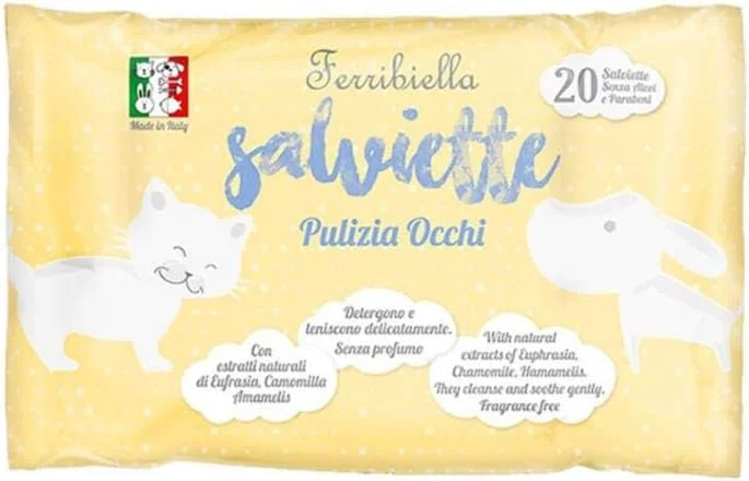 دستمال مرطوب پاک کننده چشم حیوانات خانگی Ferribiella