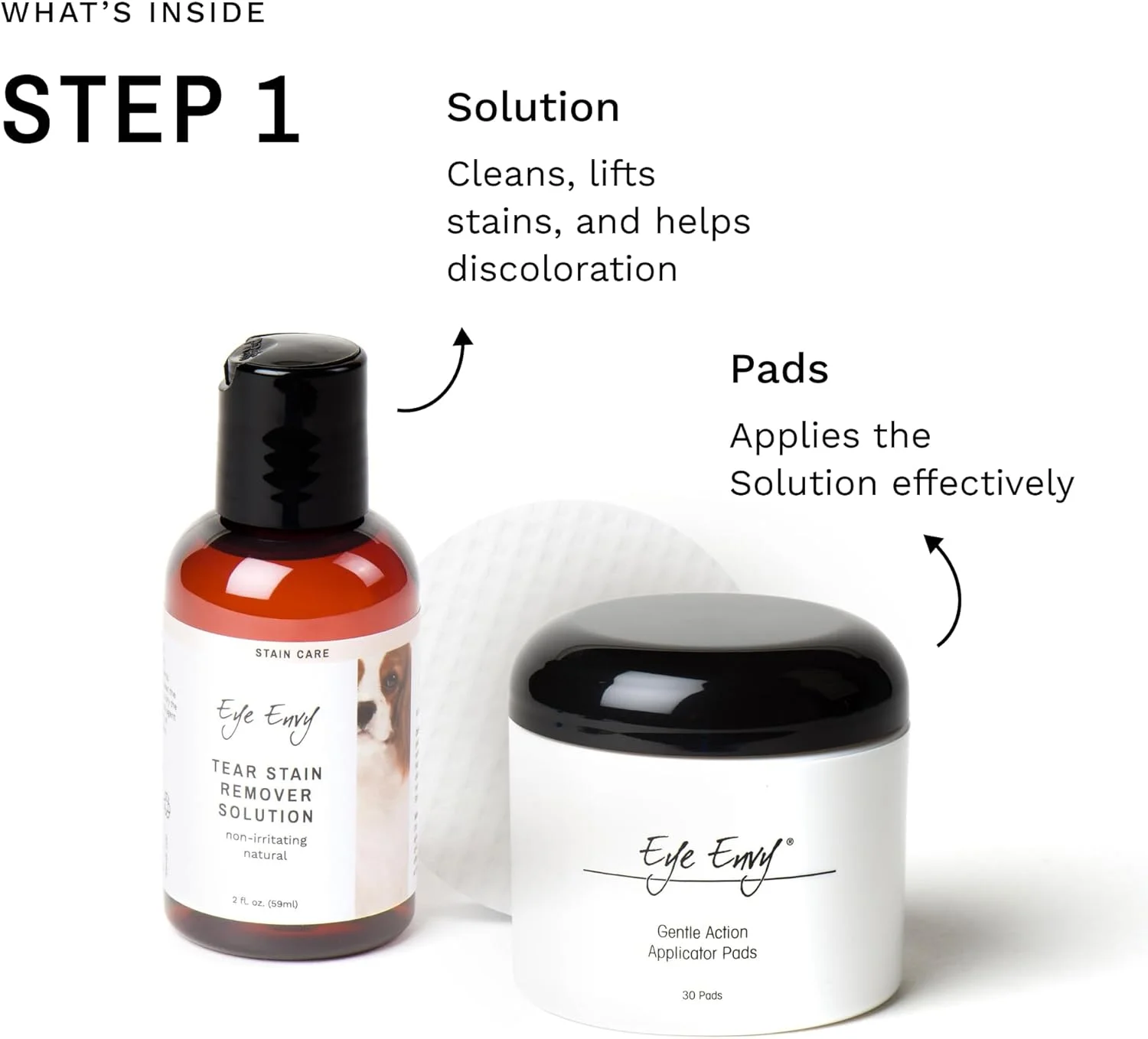 کیت شروع پاک کننده لکه اشک سگ Eye Envy. 100% طبیعی و ایمن. شامل: محلول لکه بر، پدهای اپلیکاتور و پودر لکه بر. کیت درمان لکه اشک. ماندگاری 30-45 روز. ساخت آمریکا کیت شروع پاک کننده لکه اشک سگ Eye Envy. 100% طبیعی و ایمن. شامل: محلول لکه بر، پدهای اپلیکاتور و پودر لکه بر. کیت درمان لکه اشک. ماندگاری 30-45 روز. ساخت آمریکا