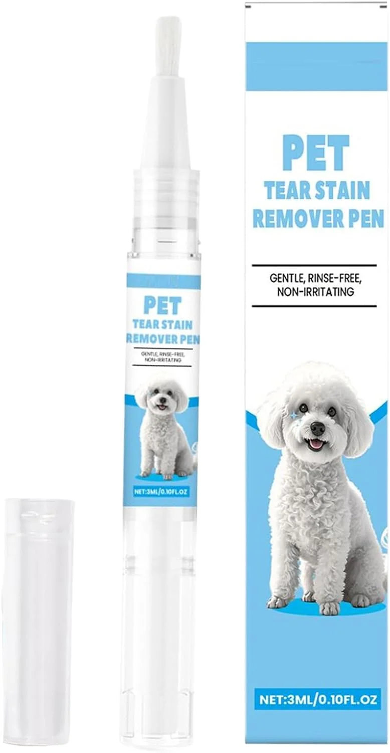 محلول پاک کننده لکه اشک سگ | محلول پاک کننده لکه چشم گربه - ابزار نظافت و آراستگی حیوانات خانگی برای تمیز کردن روزانه توله سگ ها، بچه گربه ها، حیوانات کوچک و متوسط ​​و حفظ سلامتی