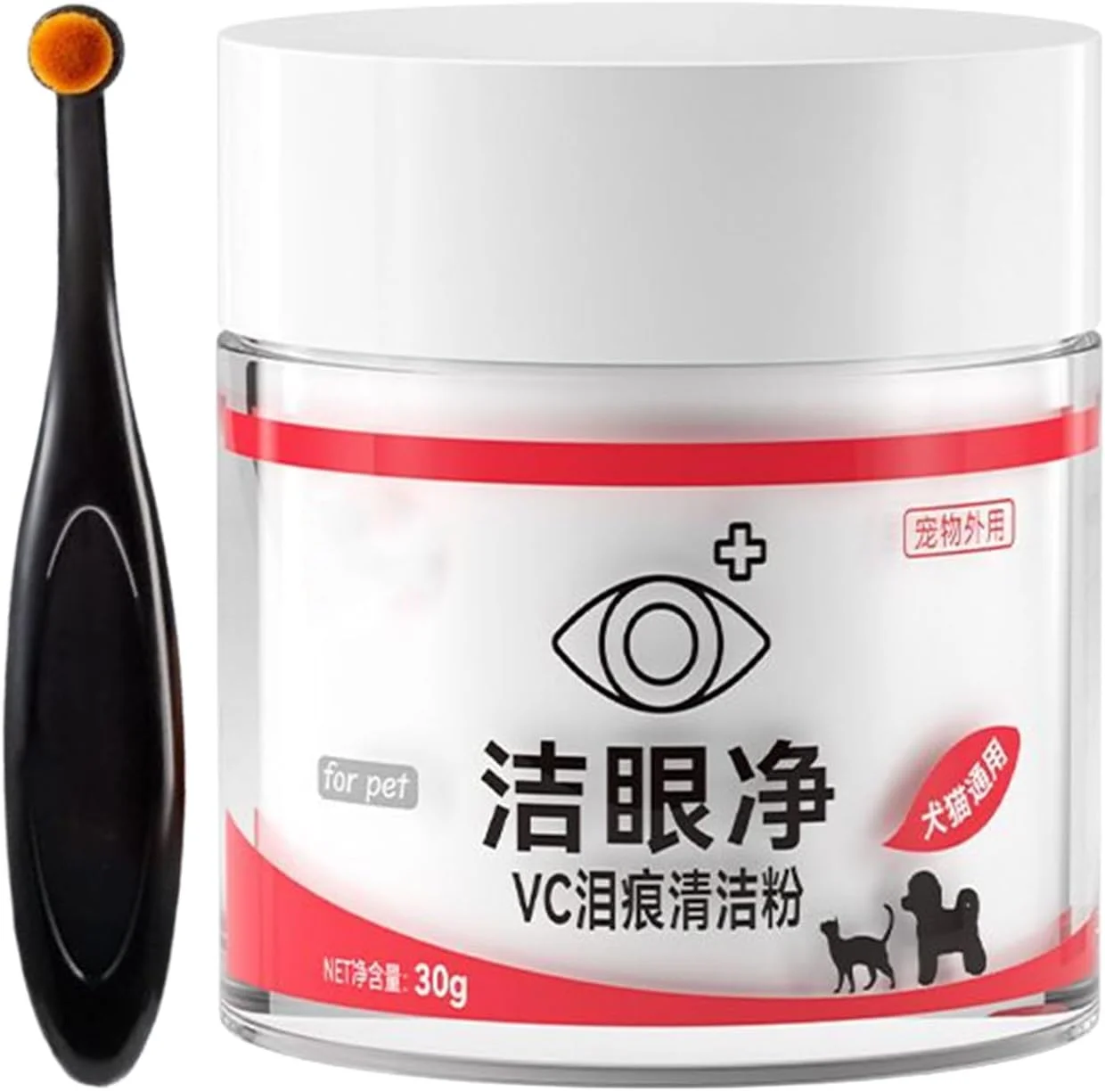 پاک کننده لکه اشک سگ - 30 گرم مراقبت ملایم از چشم حیوانات خانگی - عملکرد سریع برای سگ ها مناسب برای نظافت منزل، حمام، مسافرت، کمپینگ و دامپزشکی پاک کننده لکه اشک سگ - 30 گرم مراقبت ملایم از چشم حیوانات خانگی - عملکرد سریع برای سگ ها مناسب برای نظافت منزل، حمام، مسافرت، کمپینگ و دامپزشکی
