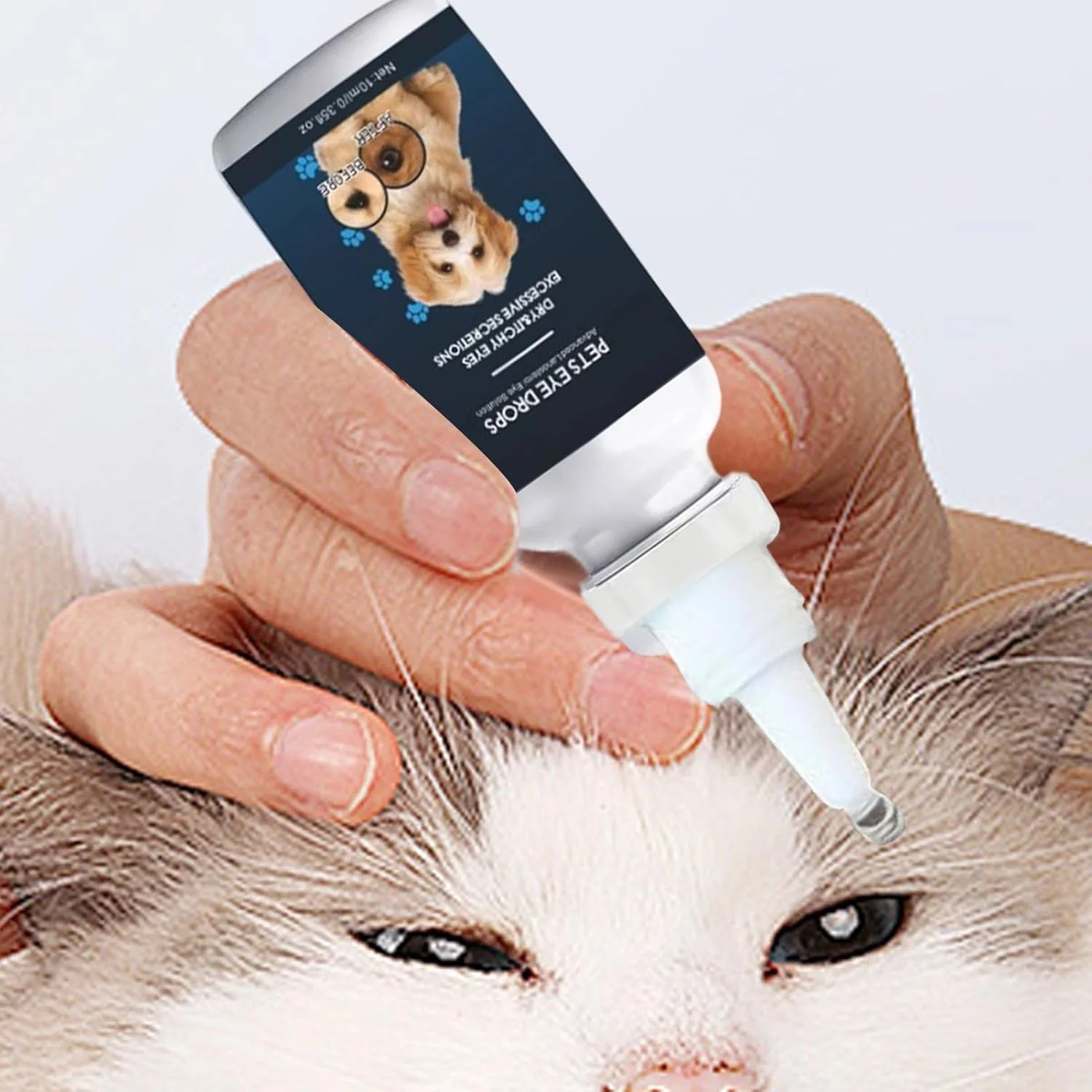 قطره چشم سگ، شستشوی چشم سگ 10 میلی لیتری، پاک کننده ملایم لکه اشک برای گربه و حیوانات کوچک، مراقبت بهداشتی برای رفع خارش و سوزش قطره چشم سگ، شستشوی چشم سگ 10 میلی لیتری، پاک کننده ملایم لکه اشک برای گربه و حیوانات کوچک، مراقبت بهداشتی برای رفع خارش و سوزش