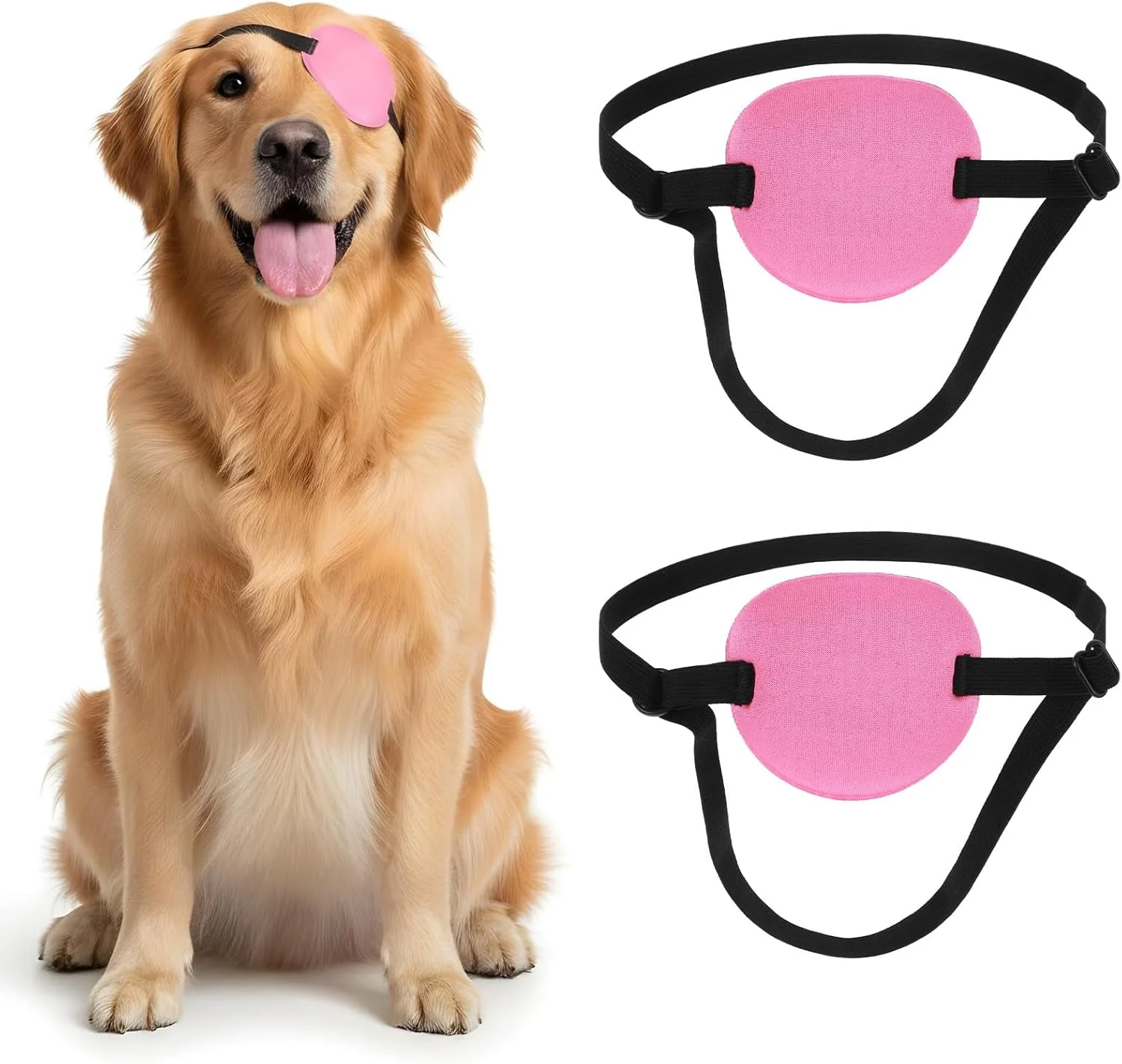 دو عدد پد چشم برای سگ، پد چشم سگ قابل تنظیم، پدهای چشمی نرم و راحت، مورد استفاده برای آسیب های چشمی بعد از عمل در سگ های متوسط و بزرگ، گل رز قرمز دو عدد پد چشم برای سگ، پد چشم سگ قابل تنظیم، پدهای چشمی نرم و راحت، مورد استفاده برای آسیب های چشمی بعد از عمل در سگ های متوسط و بزرگ، گل رز قرمز