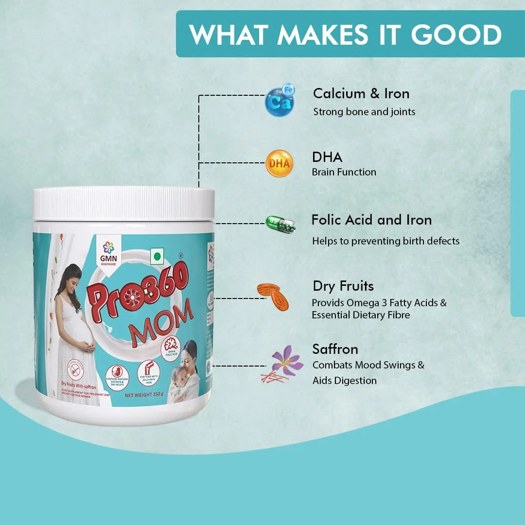 پودر پروتئین مخصوص مادران Pro360 | تغذیه مادرانه با طعم زعفران و میوه های خشک، 250 گرم | مکمل پروتئین برای مادران شیرده پودر پروتئین مخصوص مادران Pro360 | تغذیه مادرانه با طعم زعفران و میوه های خشک، 250 گرم | مکمل پروتئین برای مادران شیرده