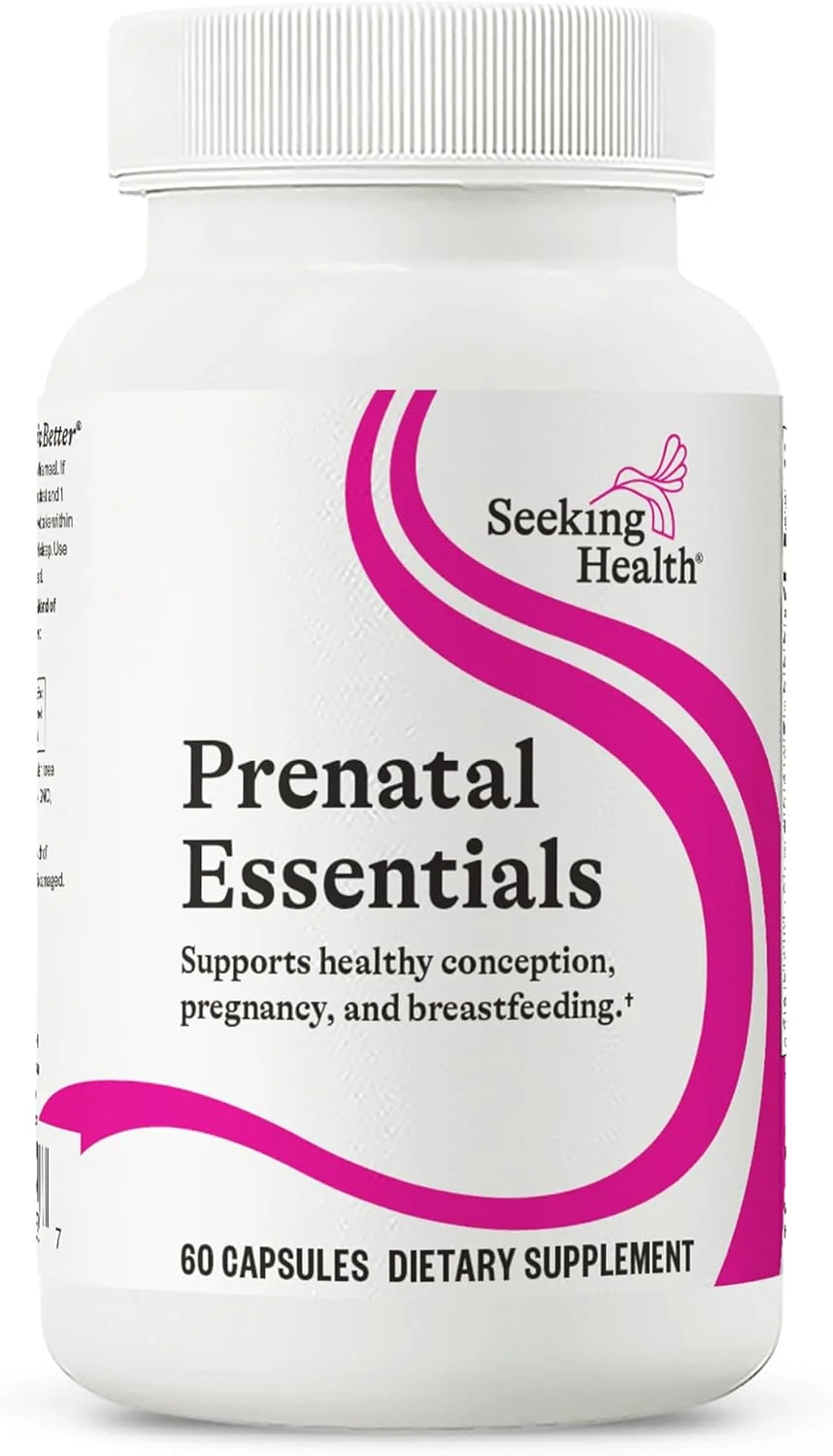 مکمل ضروری دوران بارداری Seeking Health - مکمل پشتیبانی سلامت مغز با ویتامین B12 و K2 - مکمل فولات برای بارداری و پشتیبانی قبل از تولد - 60 کپسول