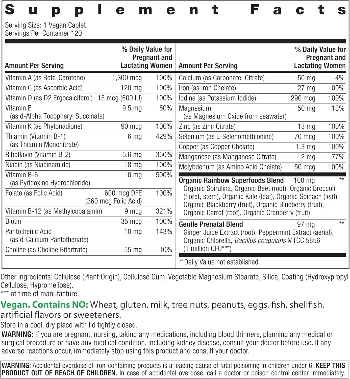 مولتی ویتامین دوران بارداری رینبو لایت، Multi Prenatal One Vibrance، 120 عدد