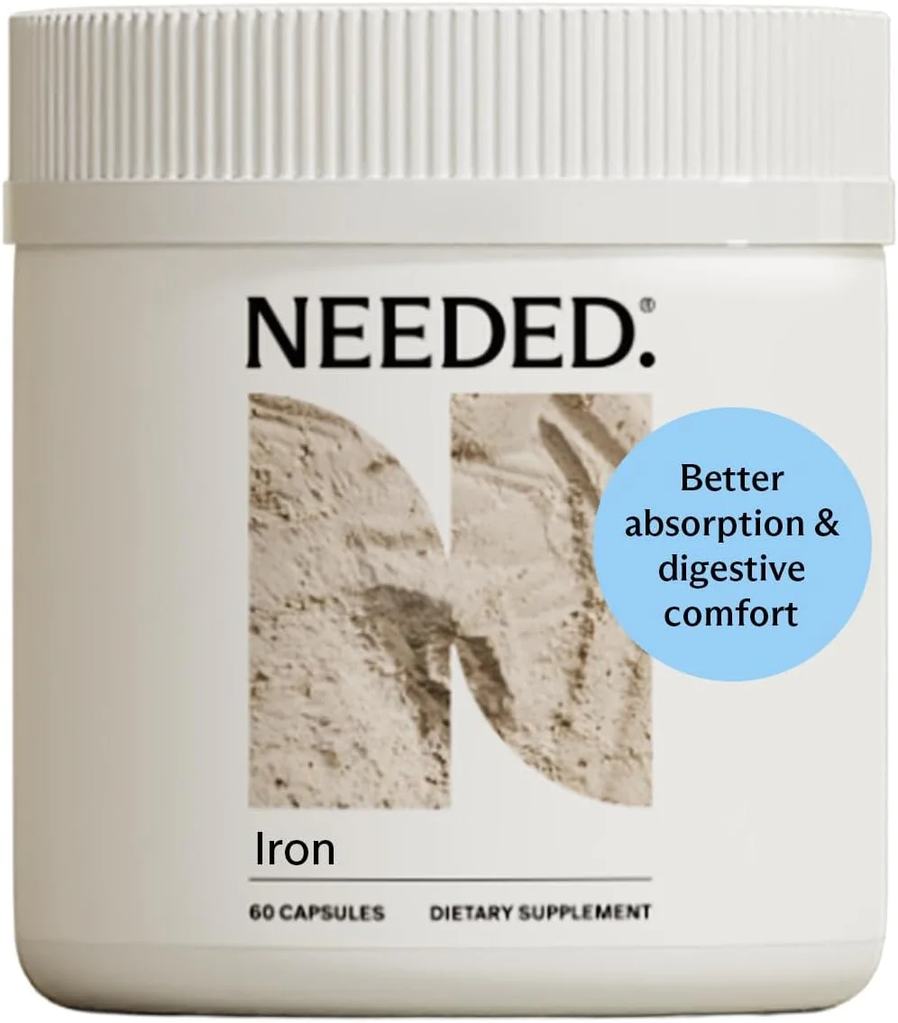 آهن مورد نیاز برای دوران پیش از بارداری، بارداری، شیردهی، پس از زایمان | عملکرد تیروئید، تقویت سیستم ایمنی، انرژی، وزن هنگام تولد، تکامل عصبی نوزاد | 60 عدد