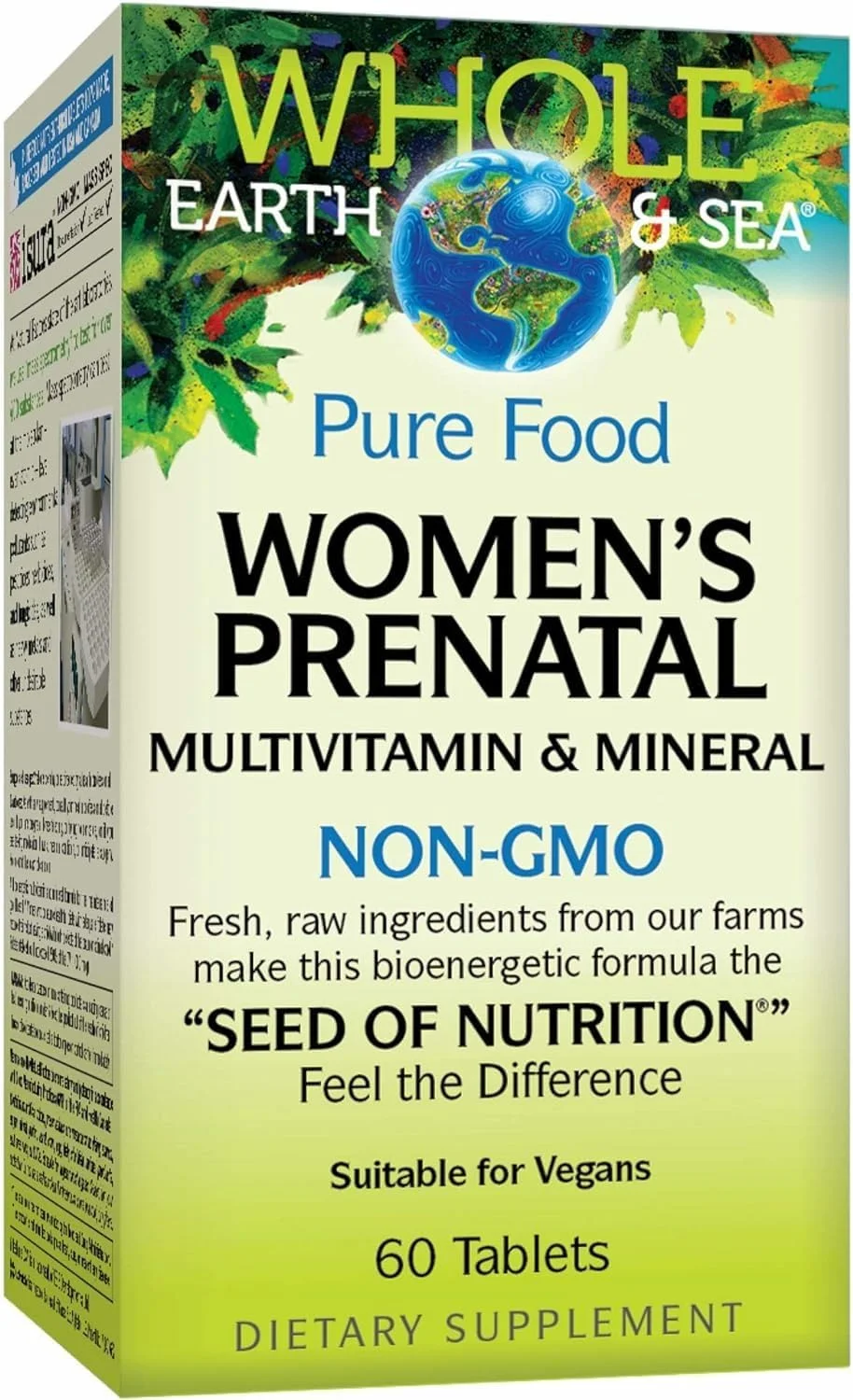 Natural Factors Whole Earth & Sea - مولتی ویتامین و مواد معدنی دوران بارداری Pure Food Women's، 60 عدد 179801