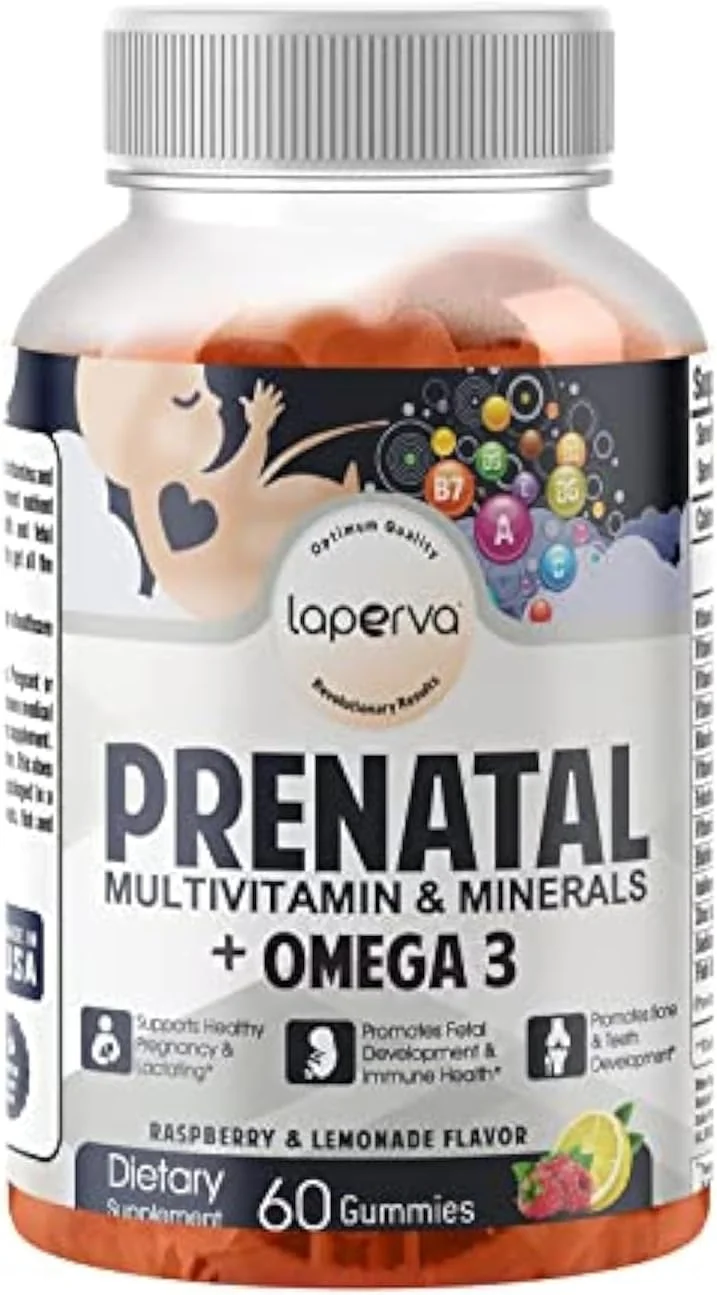 پاستیل های مولتی ویتامین و مواد معدنی دوران بارداری لاپروا + امگا 3 - طعم لیموناد تمشک - مواد مغذی ضروری برای سلامت مادر، رشد جنین و تقویت سیستم ایمنی (60 عدد) پاستیل های مولتی ویتامین و مواد معدنی دوران بارداری لاپروا + امگا 3 - طعم لیموناد تمشک - مواد مغذی ضروری برای سلامت مادر، رشد جنین و تقویت سیستم ایمنی (60 عدد)