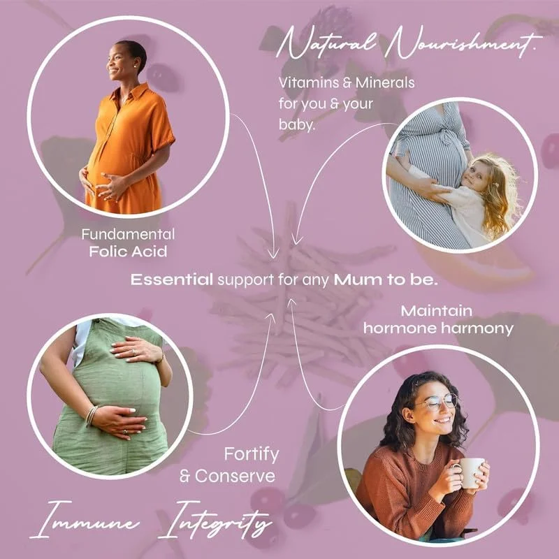 پاستیل های مکمل دوران بارداری - مولتی ویتامین - 400 میکروگرم اسید فولیک - برای سلامت مادر - طعم تمشک - 60 پاستیل گیاهی، 1 ماه پاستیل های مکمل دوران بارداری - مولتی ویتامین - 400 میکروگرم اسید فولیک - برای سلامت مادر - طعم تمشک - 60 پاستیل گیاهی، 1 ماه