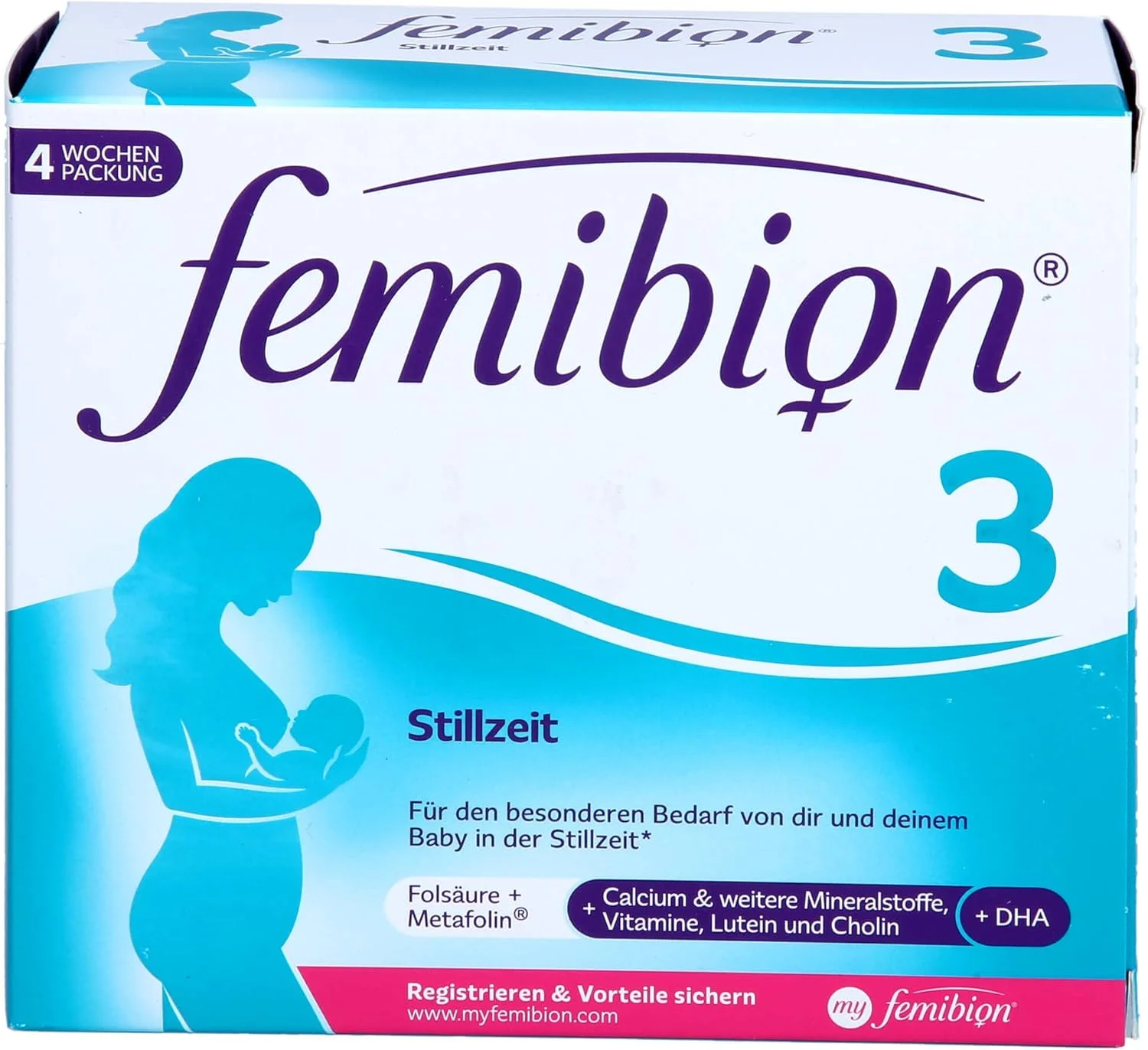 فمیبیون 3 قرص و کپسول دوران شیردهی، 28 عدد مصرف روزانه