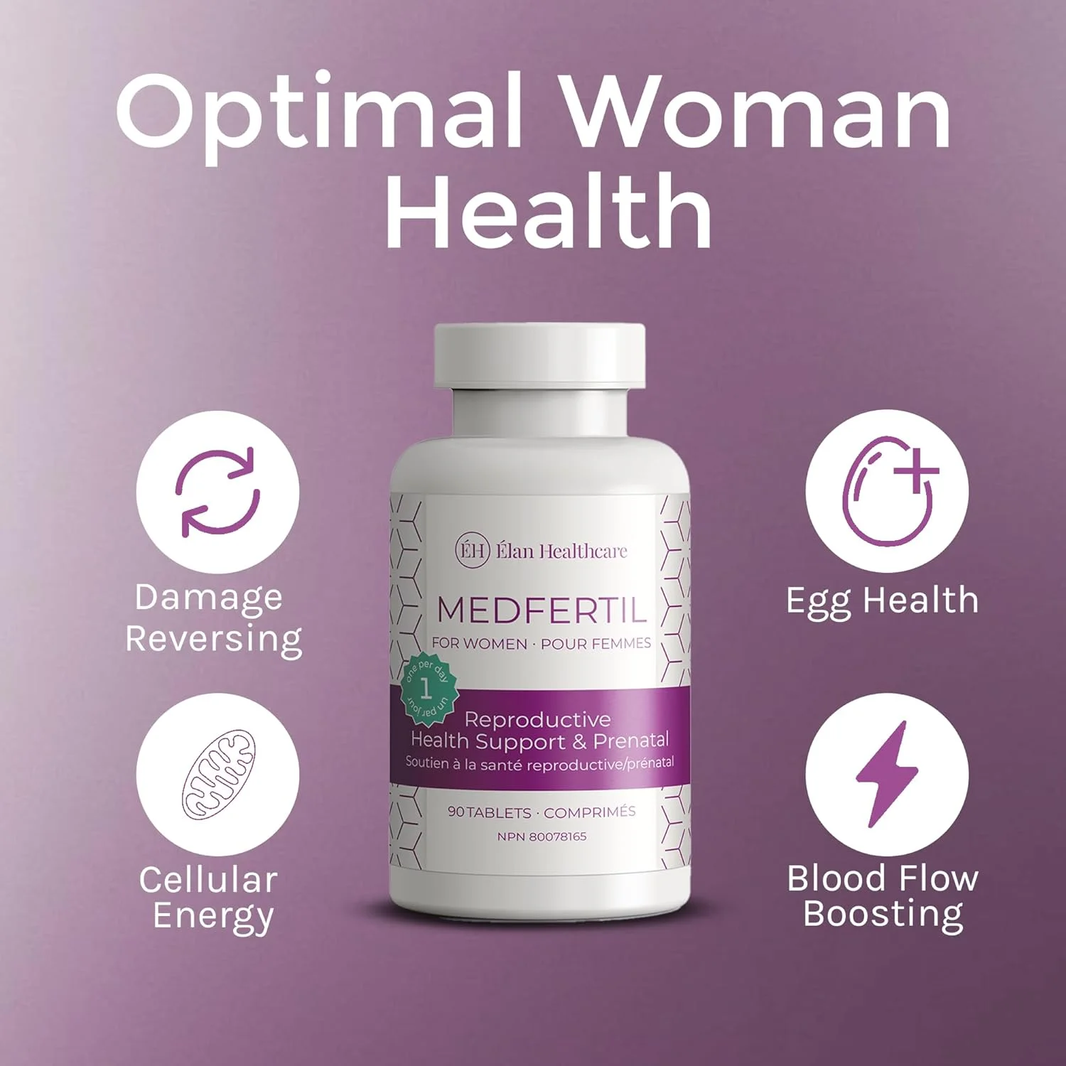 قرص های حمایت از سلامت باروری و دوران بارداری Medfertil Elan Healthcare برای بانوان، 90 عدد (مصرف 3 ماه) قرص های حمایت از سلامت باروری و دوران بارداری Medfertil Elan Healthcare برای بانوان، 90 عدد (مصرف 3 ماه)