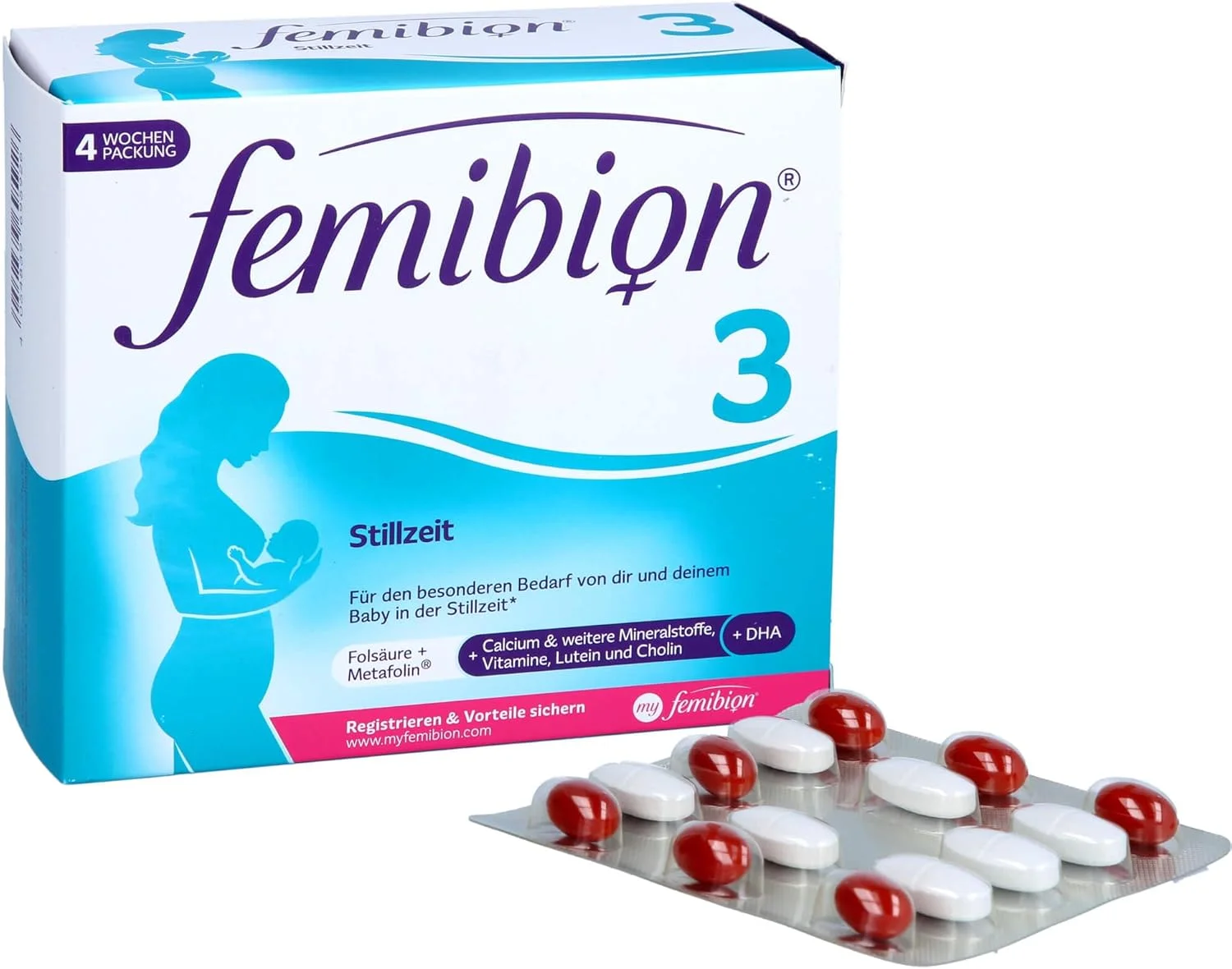 فمیبیون 3 قرص و کپسول دوران شیردهی، 28 عدد مصرف روزانه