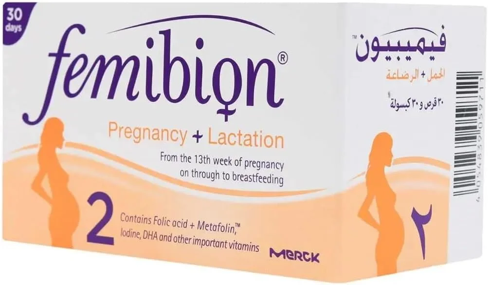 فمیبیون 2 دوران بارداری و شیردهی P&G، 60 عدد قرص