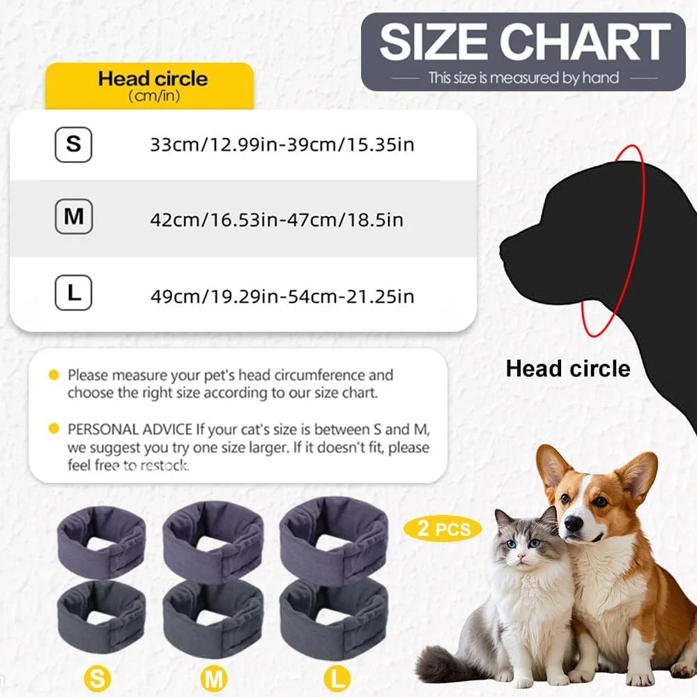 بسته 2 عددی محافظ گوش سگ، محافظت از سگ در برابر ترس، تسکین دهنده اعصاب، محافظ گوش سگ راحت و قابل تنفس، عایق حرارت در زمستان