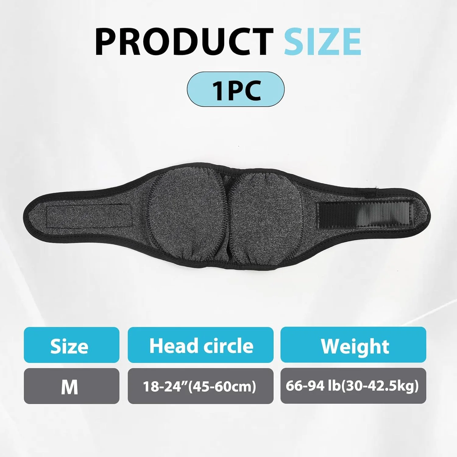 محافظ گوش سگ برای حمام، شنا، آرایش و محافظت در برابر سر و صدا، کلاه حمام سگ ضد آب قابل تنظیم با پارچه راحت و تنفسی، M (خاکستری، L)