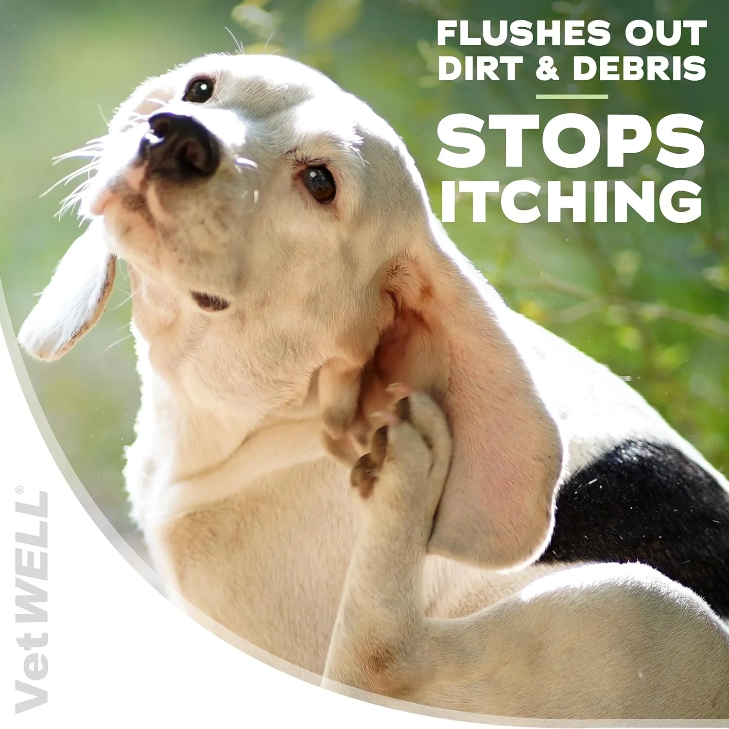 محلول پاک کننده گوش سگ و گربه وت‌ول - شستشوی گوش برای کنترل عفونت و بوی بد گوش حیوانات خانگی - ۲۳۶ میلی لیتر (خیار و طالبی)