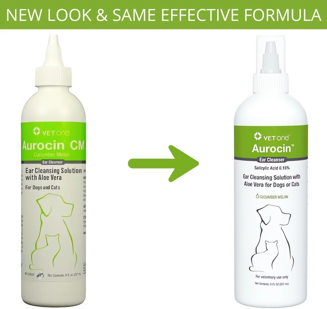 محلول پاک کننده گوش سگ و گربه وت وان مدل Aurocin cm با رایحه خیار و ملون به همراه آلوئه ورا - 236 میلی لیتر محلول پاک کننده گوش سگ و گربه وت وان مدل Aurocin cm با رایحه خیار و ملون به همراه آلوئه ورا - 236 میلی لیتر