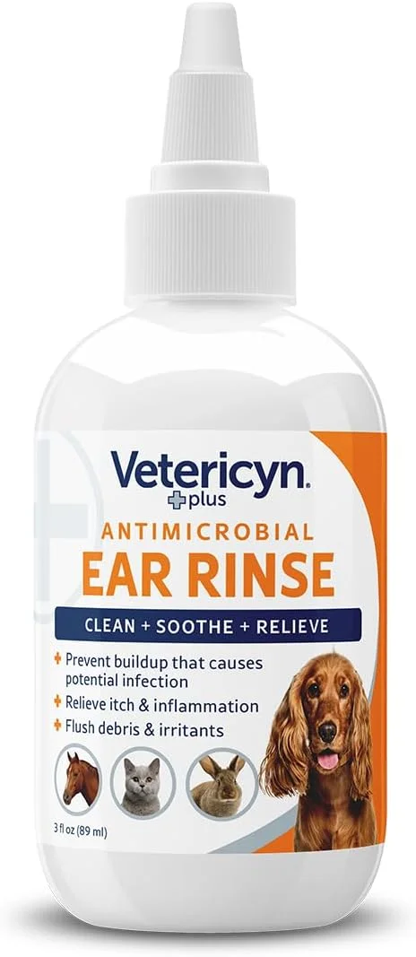 محلول شستشوی گوش ضد میکروبی Vetericyn Plus® - حجم 3oz
