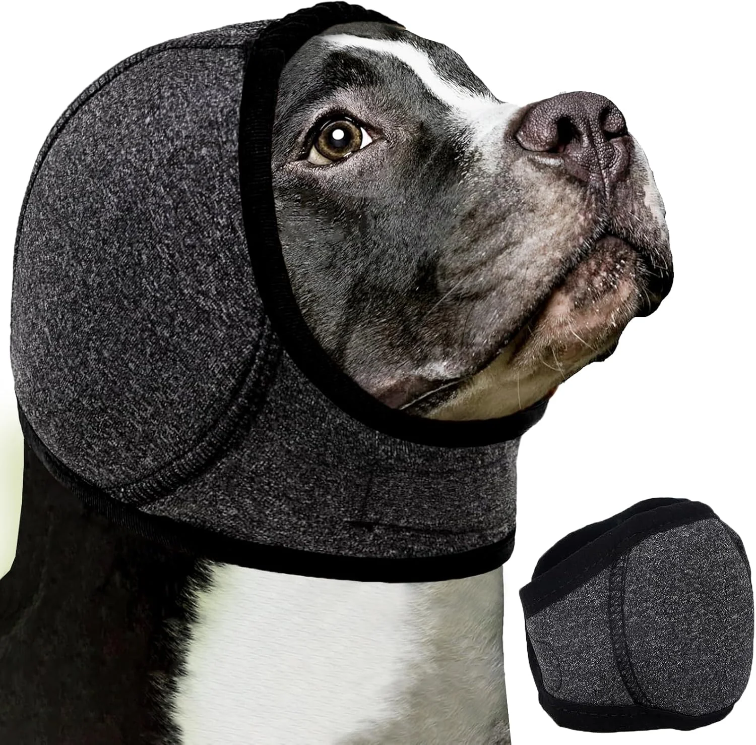گوشی سگ برای محافظت از گوش در برابر سر و صدا، پوشش آرامش بخش گوش سگ، تسکین اضطراب سگ و آتش بازی رعد و برق، کلاه دوش خشک کن برای حمام، پوشش سر برای سگ