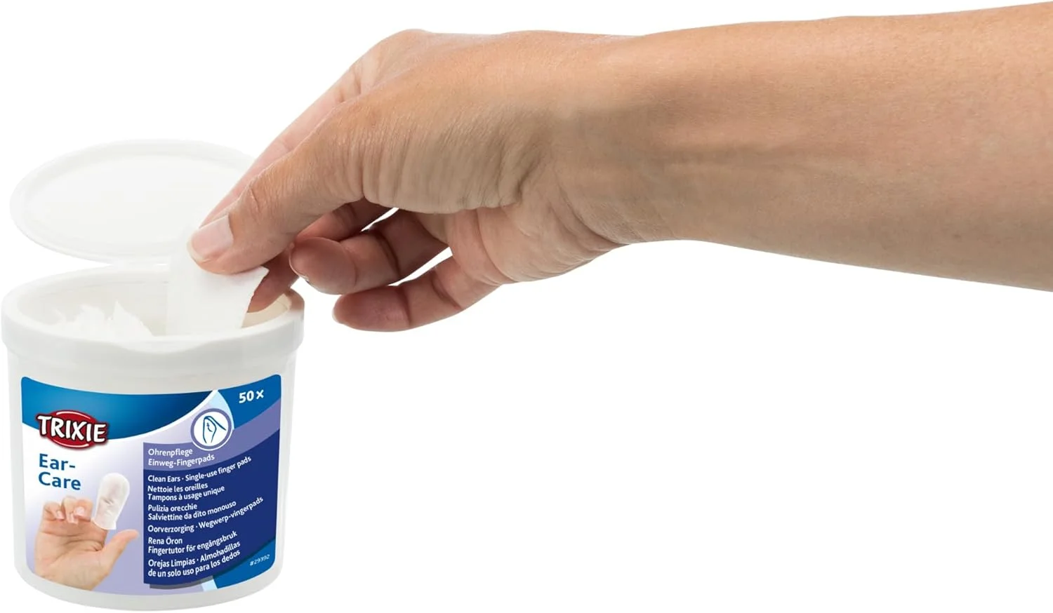 پدهای انگشتی مراقبت از گوش تریکسی مدل 29392، بسته 50 عددی