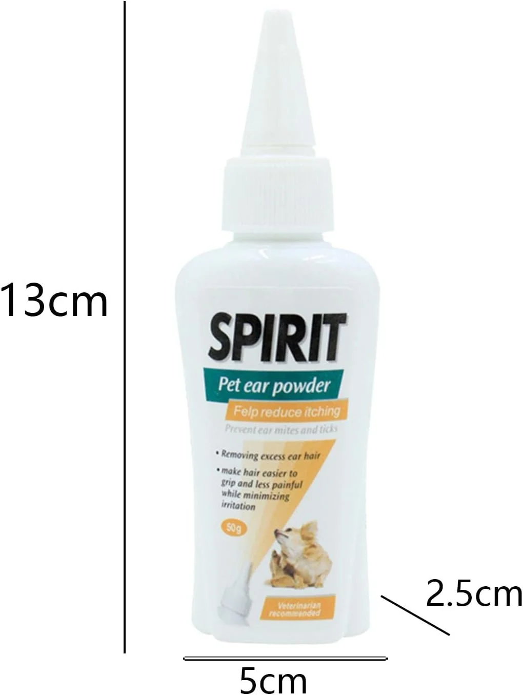 پودر تمیز کننده گوش حیوانات خانگی، مناسب سگ و گربه، 50 گرم