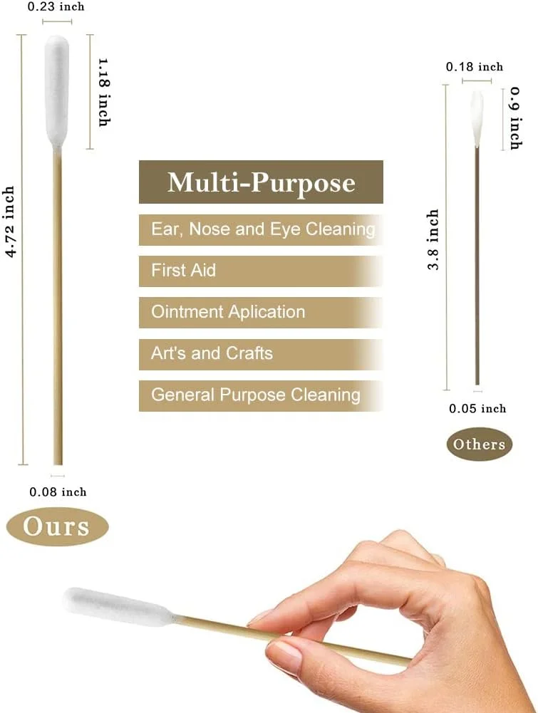 میله های پنبه ای برای سگ ها و گربه ها، بسته 50 عددی، مراقبت و بهداشت مناسب برای گوش سگ ها و گربه ها