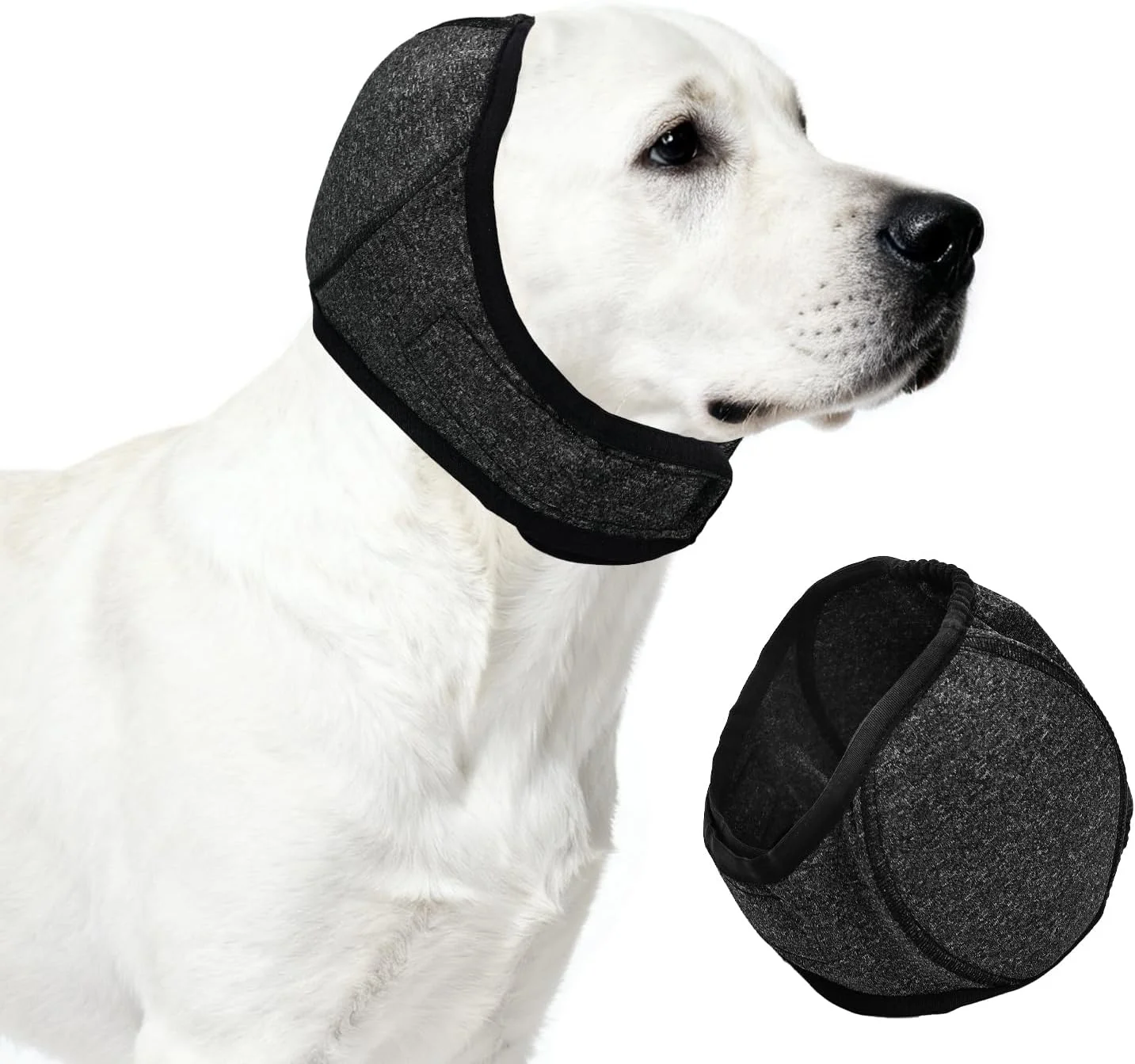 محافظ گوش سگ، محافظ گوش قابل تنظیم برای محافظت در برابر اضطراب ناشی از صدا، سربند راحت، لوازم حیوانات خانگی برای حمام کردن، نظافت، رعد و برق و آتش بازی (L