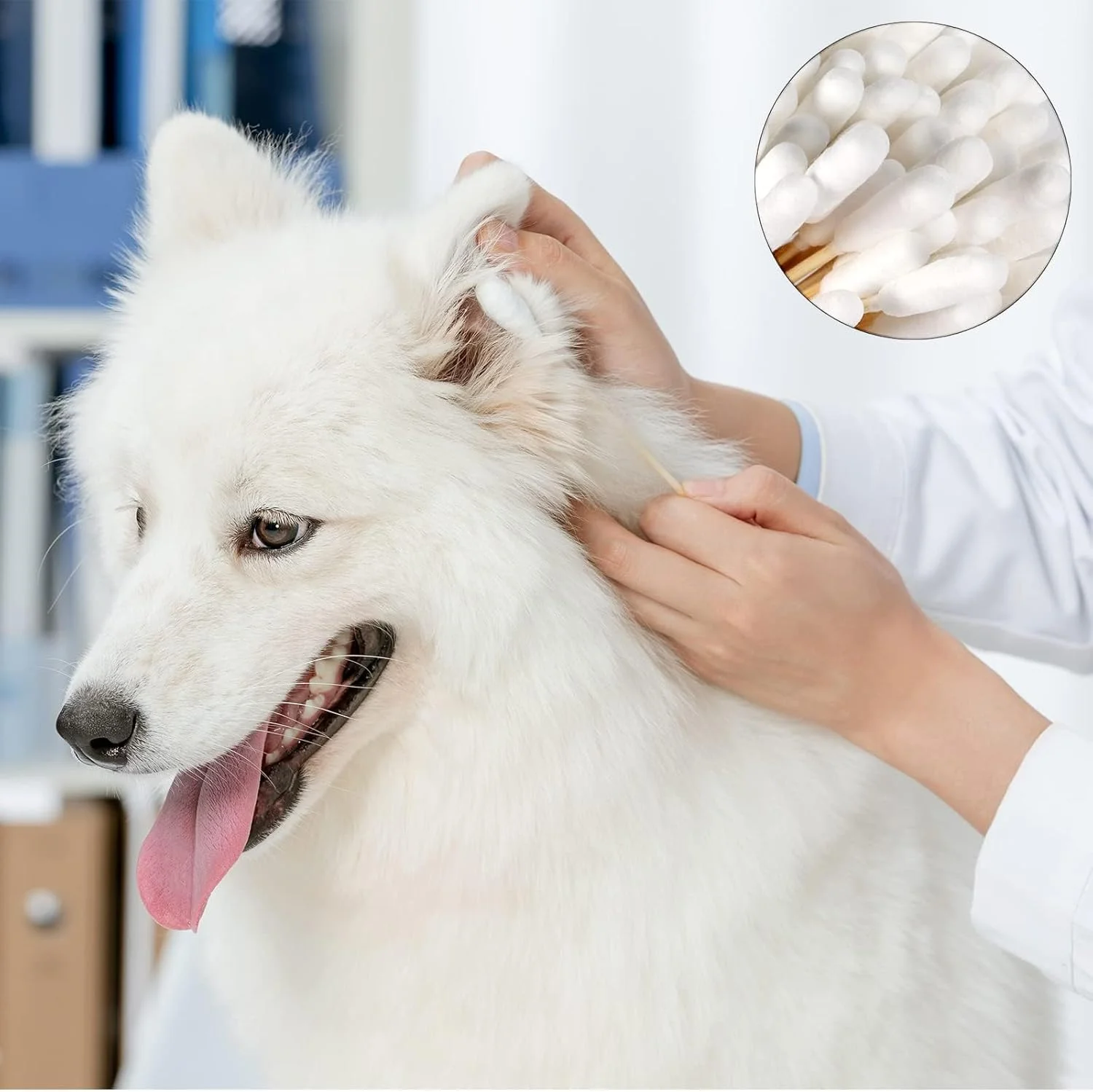 100 عدد گوش پاک کن پنبه ای برای حیوانات خانگی، گوش پاک کن پنبه ای برای سگ ها، تمیز کردن چشم و بینی، گوش پاک کن پنبه ای برای حیوانات خانگی، گوش پاک کن پنبه ای برای سگ ها، برای حیوانات خانگی، سگ ها، گربه ها