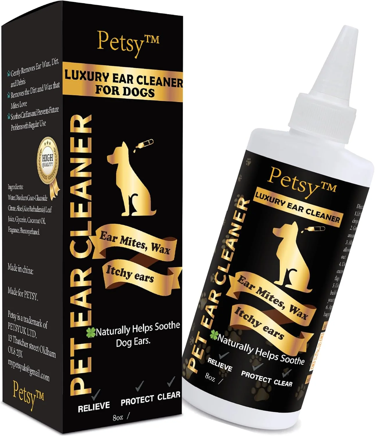 محلول پاک کننده گوش سگ و گربه پریمیوم، محلول مراقبت از گوش ملایم و موثر برای سگ ها و گربه ها، از عفونت ها جلوگیری می کند، آلودگی و جرم را از بین می برد، فرمول ایمن و غیر تحریک کننده محلول پاک کننده گوش سگ و گربه پریمیوم، محلول مراقبت از گوش ملایم و موثر برای سگ ها و گربه ها، از عفونت ها جلوگیری می کند، آلودگی و جرم را از بین می برد، فرمول ایمن و غیر تحریک کننده