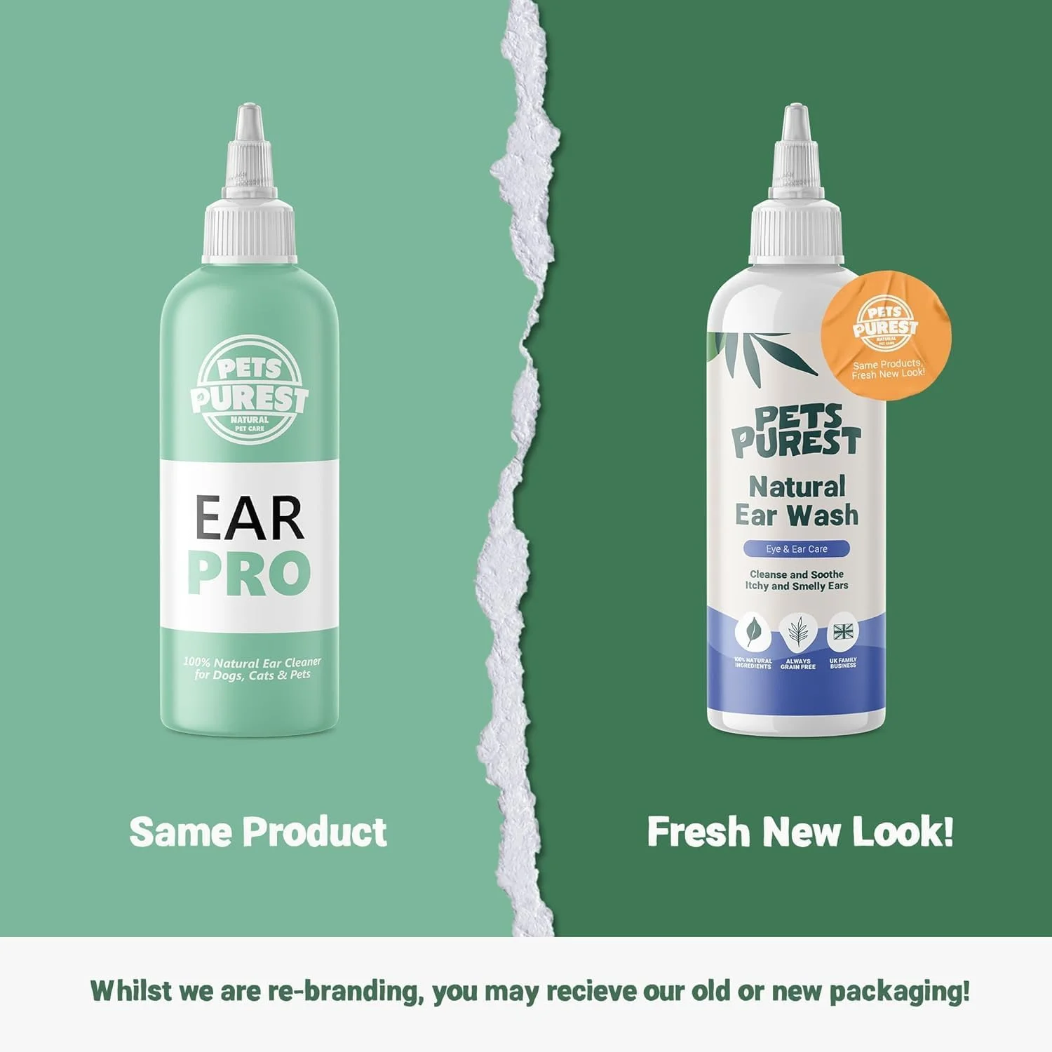 محلول پاک کننده گوش سگ Pets Purest، توصیه شده توسط دامپزشکان انگلستان (250 میلی لیتر). فرمول ضد ویروسی، ضد قارچی و دافع کنه - طبیعی و بدون تست حیوانی