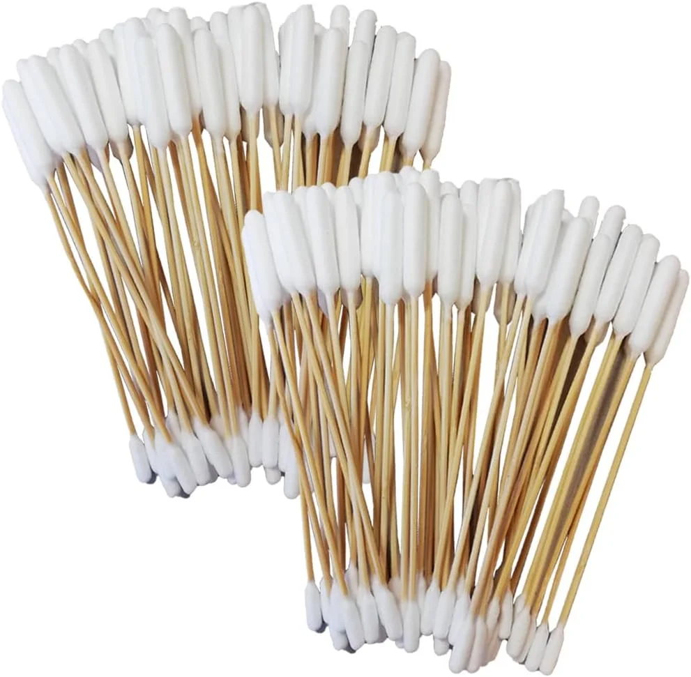 گوش پاک کن پنبه ای فوق بزرگ 15 سانتی متری سگ خانگی، گوش پاک کن بامبو بلند برای تمیز کردن گوش حیوانات (بسته 100 عددی دو سر) گوش پاک کن پنبه ای فوق بزرگ 15 سانتی متری سگ خانگی، گوش پاک کن بامبو بلند برای تمیز کردن گوش حیوانات (بسته 100 عددی دو سر)