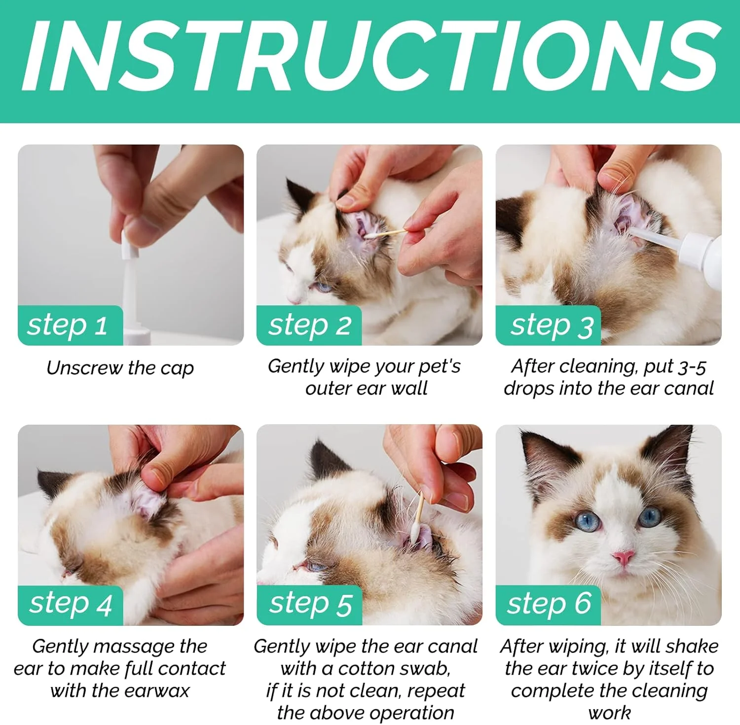 محلول پاک کننده گوش حیوانات خانگی 120 میلی لیتر، بدون الکل و غیر تحریک کننده، برای سگ ها و گربه ها، پاک کننده ایمن گوش به آرامی تمیز می کند، خشک می کند و مجرای گوش را اسیدی می کند و بوها را از بین می برد. بوی مطبوع محلول پاک کننده گوش حیوانات خانگی 120 میلی لیتر، بدون الکل و غیر تحریک کننده، برای سگ ها و گربه ها، پاک کننده ایمن گوش به آرامی تمیز می کند، خشک می کند و مجرای گوش را اسیدی می کند و بوها را از بین می برد. بوی مطبوع