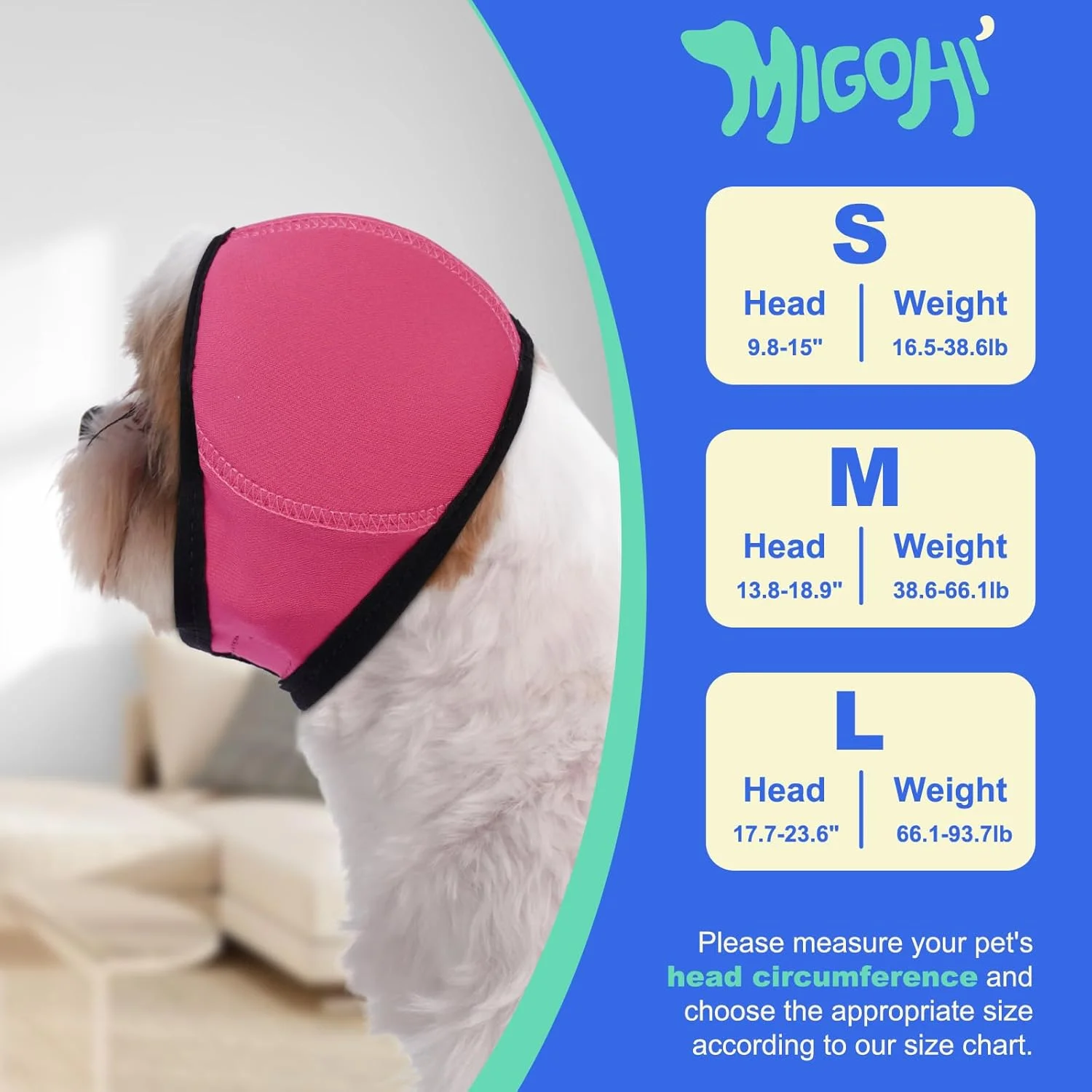 محافظ گوش سگ میگوهی برای شنا، محافظ گوش ضد صدا سگ، سایز بزرگ | محافظ گوش برای سگ های بزرگ، هدفون آرامش بخش سگ ها برای آتش بازی، رعد و برق، سفرهای با ماشین، قرمز رز محافظ گوش سگ میگوهی برای شنا، محافظ گوش ضد صدا سگ، سایز بزرگ | محافظ گوش برای سگ های بزرگ، هدفون آرامش بخش سگ ها برای آتش بازی، رعد و برق، سفرهای با ماشین، قرمز رز