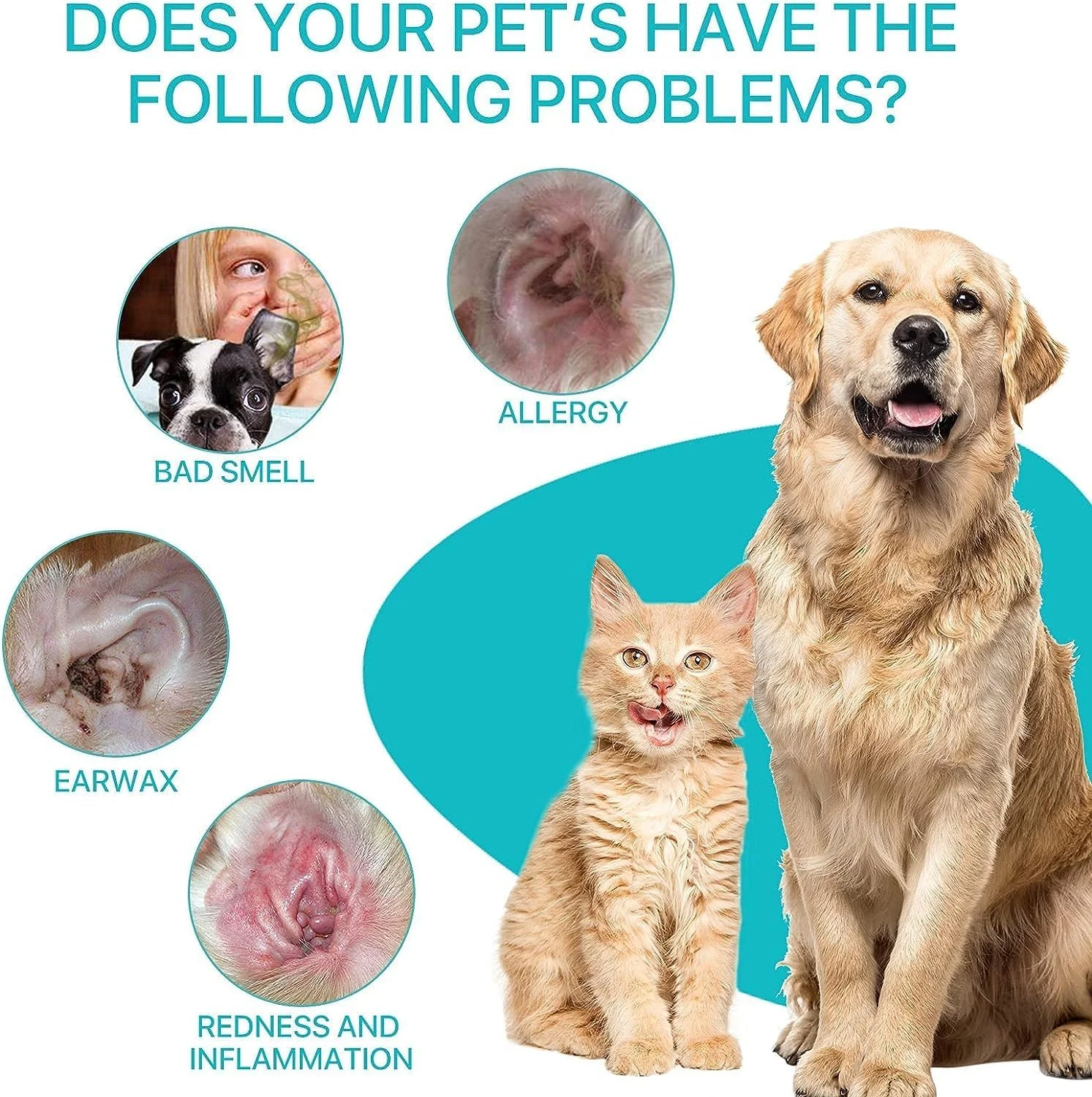 تمیز کننده گوش سگ و گربه، پودر گوش برای حذف مو، درمان عفونت گوش حیوانات خانگی، به طور موثر آلودگی، جرم، تجمع و بوی گوش را از بین می برد، گوش های خارش دار و ملتهب را تسکین می دهد تمیز کننده گوش سگ و گربه، پودر گوش برای حذف مو، درمان عفونت گوش حیوانات خانگی، به طور موثر آلودگی، جرم، تجمع و بوی گوش را از بین می برد، گوش های خارش دار و ملتهب را تسکین می دهد