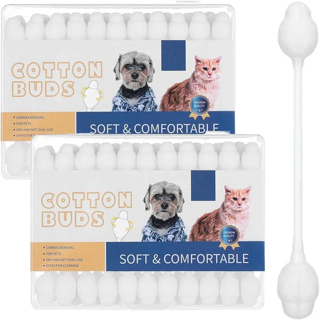 ۱۱۰ عدد گوش پاک کن پنبه ای با طراحی سر کدو تنبل بزرگ، بسته بندی بلوکی، مناسب برای گوش سگ، تمیز کردن ملایم گوش، چشم و بینی - پاک کننده جرم گوش ۱۱۰ عدد گوش پاک کن پنبه ای با طراحی سر کدو تنبل بزرگ، بسته بندی بلوکی، مناسب برای گوش سگ، تمیز کردن ملایم گوش، چشم و بینی - پاک کننده جرم گوش
