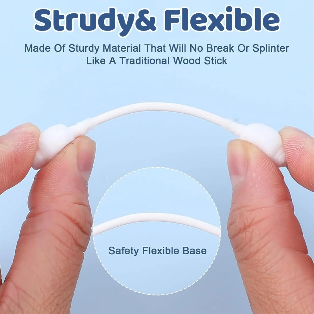 ۱۱۰ عدد گوش پاک کن پنبه ای با طراحی سر کدو تنبل بزرگ، بسته بندی بلوکی، مناسب برای گوش سگ، تمیز کردن ملایم گوش، چشم و بینی - پاک کننده جرم گوش